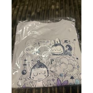 NWT PopMart Labubu Gray Short Sleeve T-Shirt (Small)